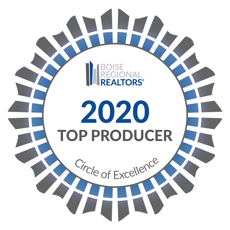 Julie Cendejas was awarded Top Producer in Emmett and Treasure Valley as she was able to give impeccable service and marketing efforts for property buyer and houses sold